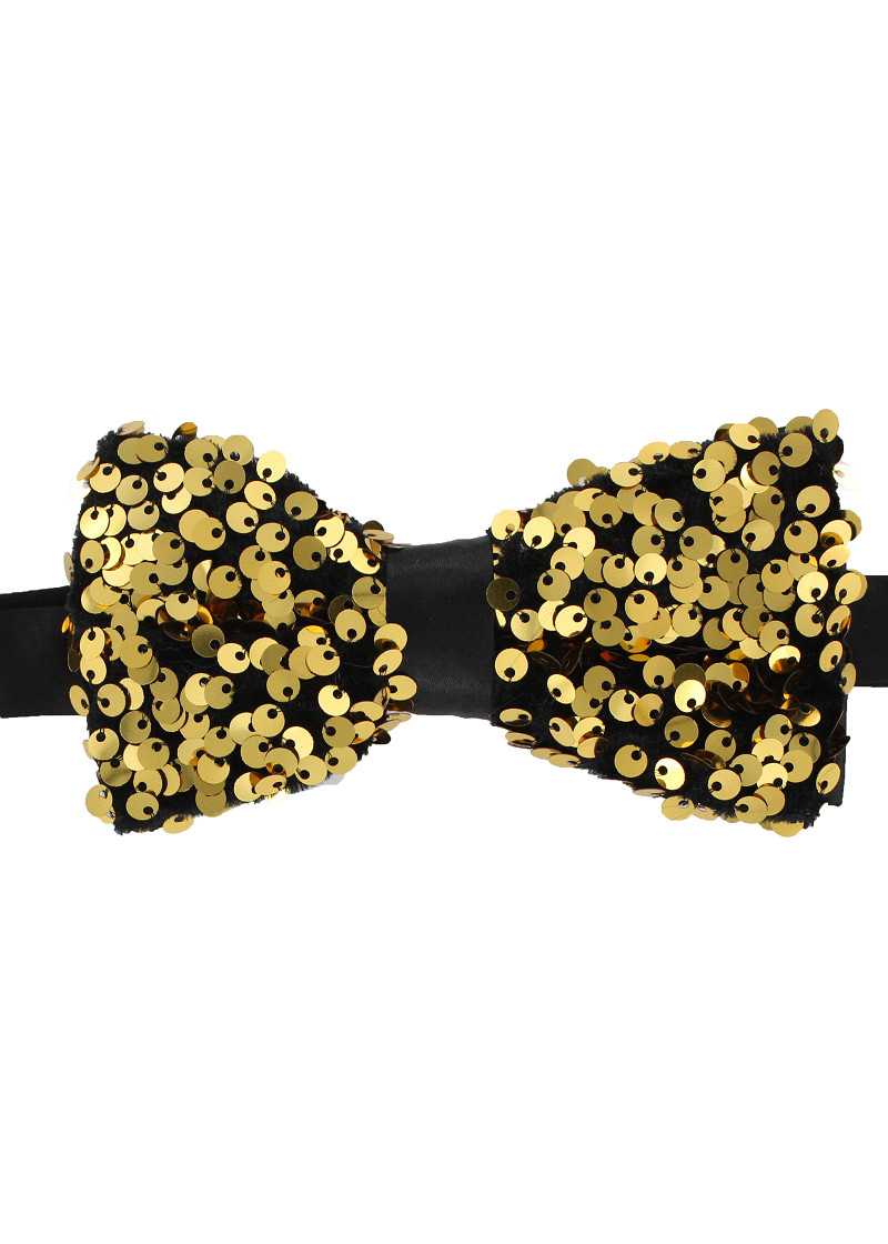 Luxe Paillettenstrikje Goud-Zwart 