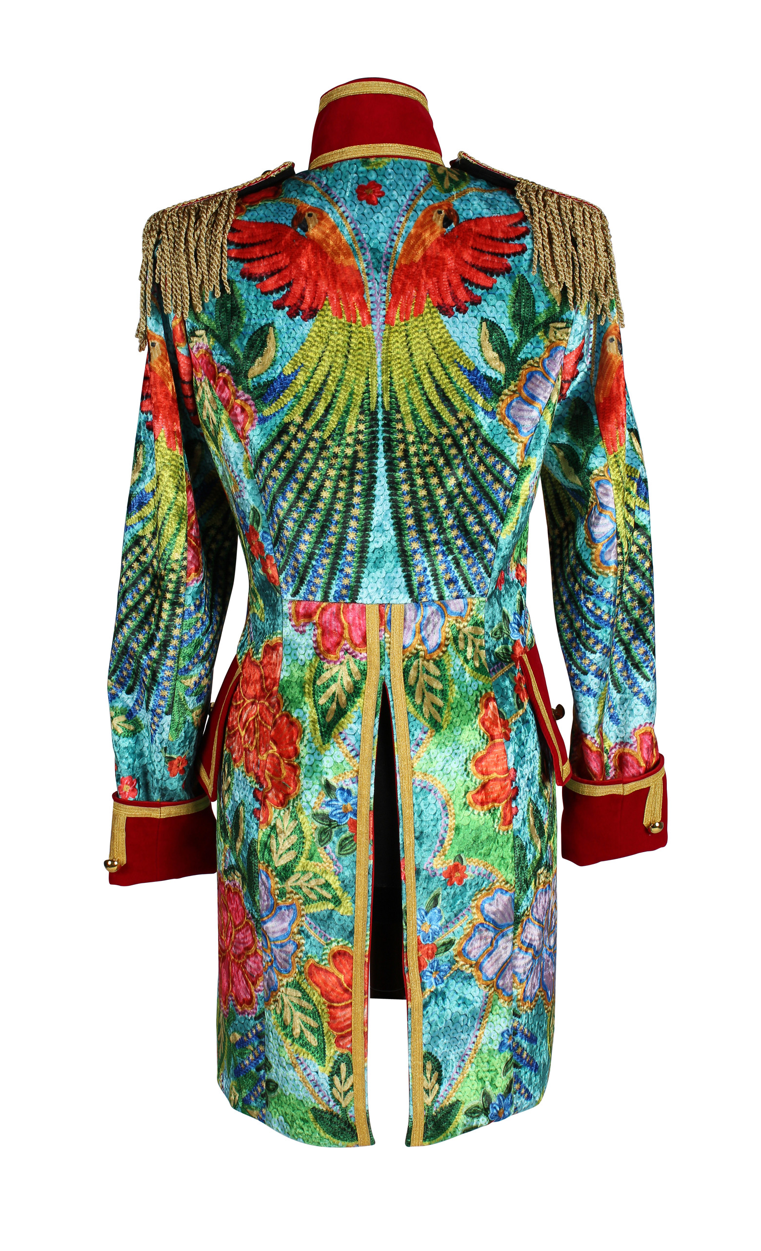 Carnavalsjas Parrot Park Dames Rood - Afbeelding 1