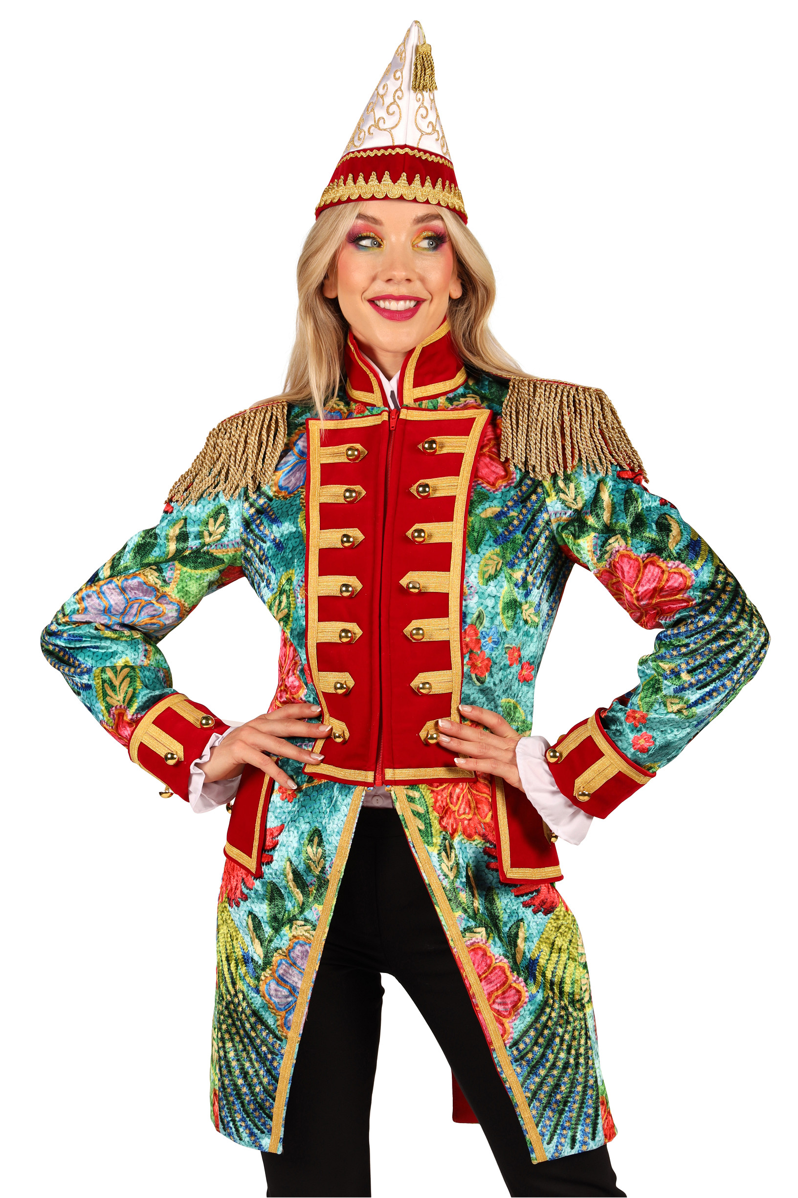 Carnavalsjas Parrot Park Dames Rood