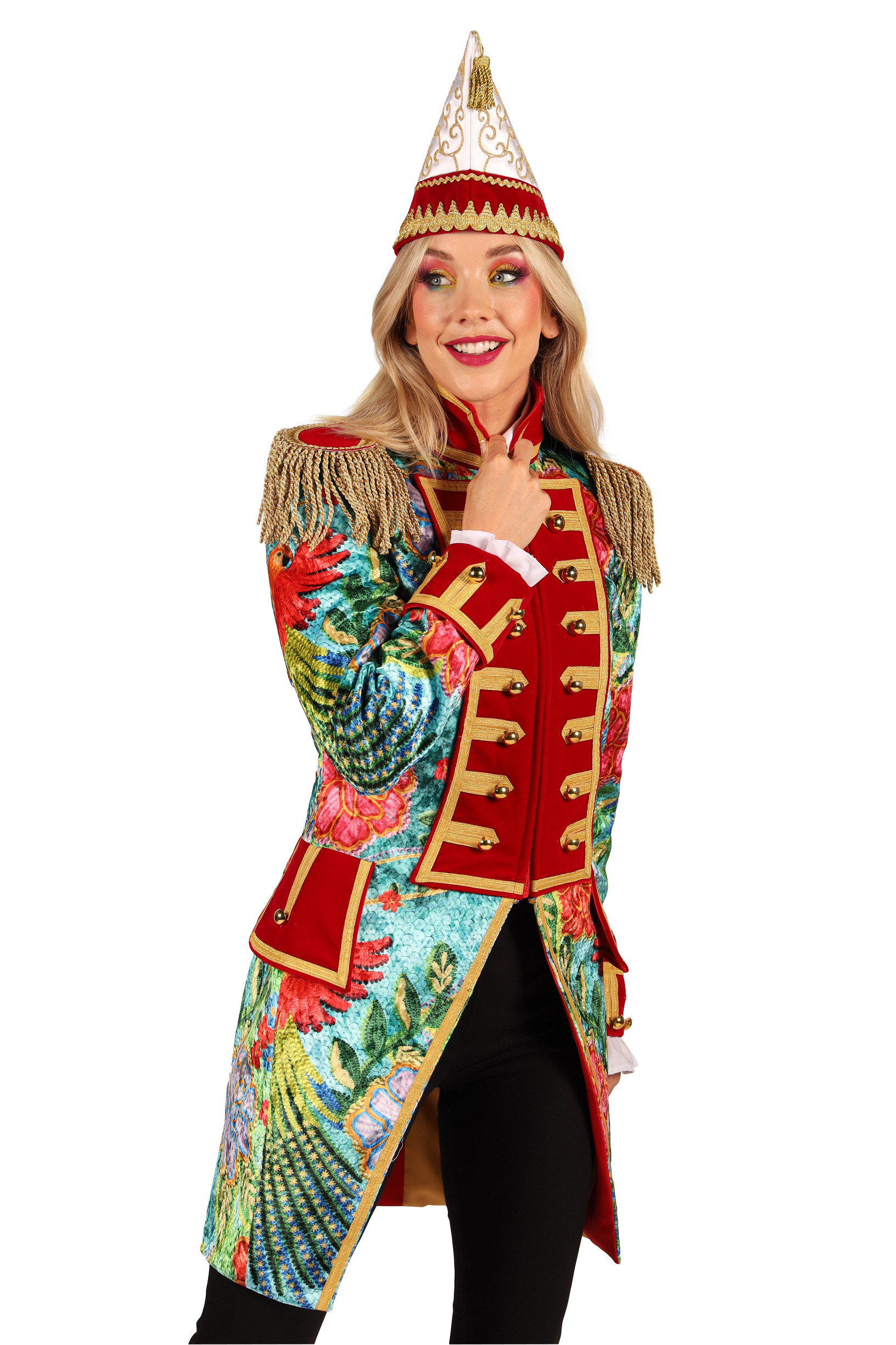 Carnavalsjas Parrot Park Dames Rood - Afbeelding 3