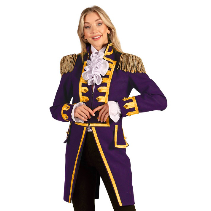 Carnavalsjas Dames "Battle Of Waterloo" Paars