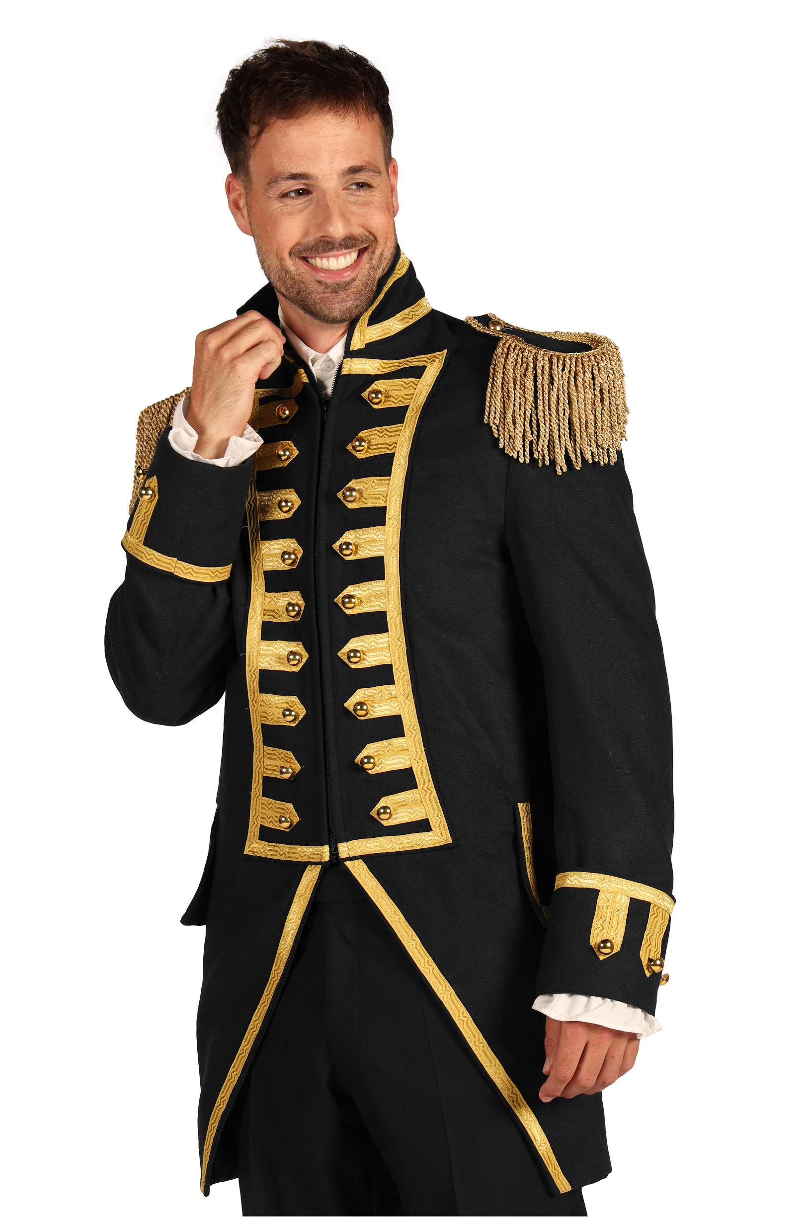 Carnavalsjas Heren "Battle Of Waterloo" Zwart
