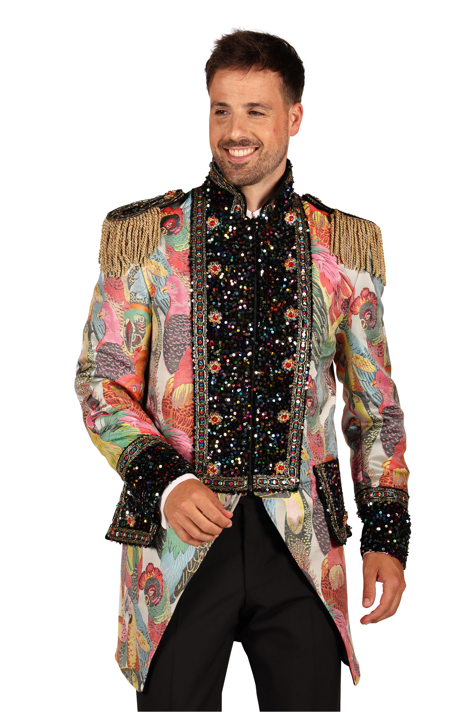 Carnavalsjas Heren "Color Birds"  - Afbeelding 1