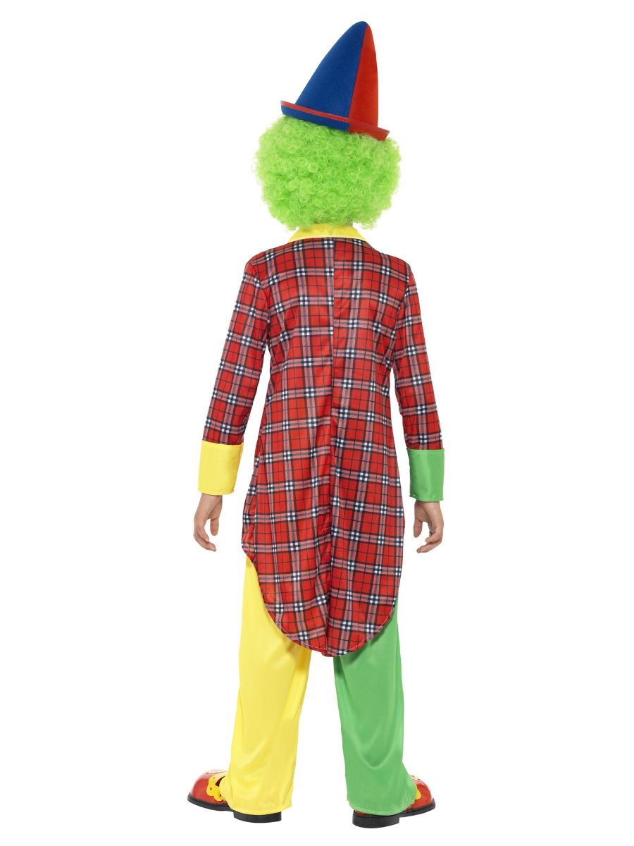 Clown Kostuum Rood Maat S 115/128 - Afbeelding 2