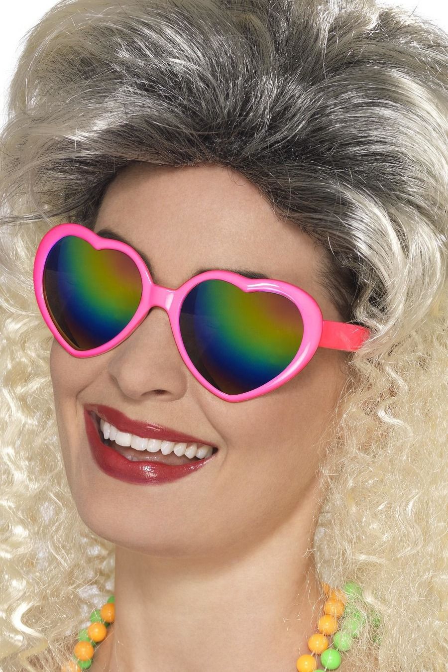 Heart Specs Pink with Rainbow Lenses