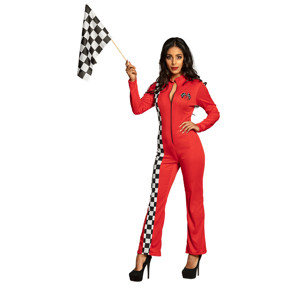 Polyester zwaaivlag Racing (30 x 45 cm / 60 cm stok) - Afbeelding 2
