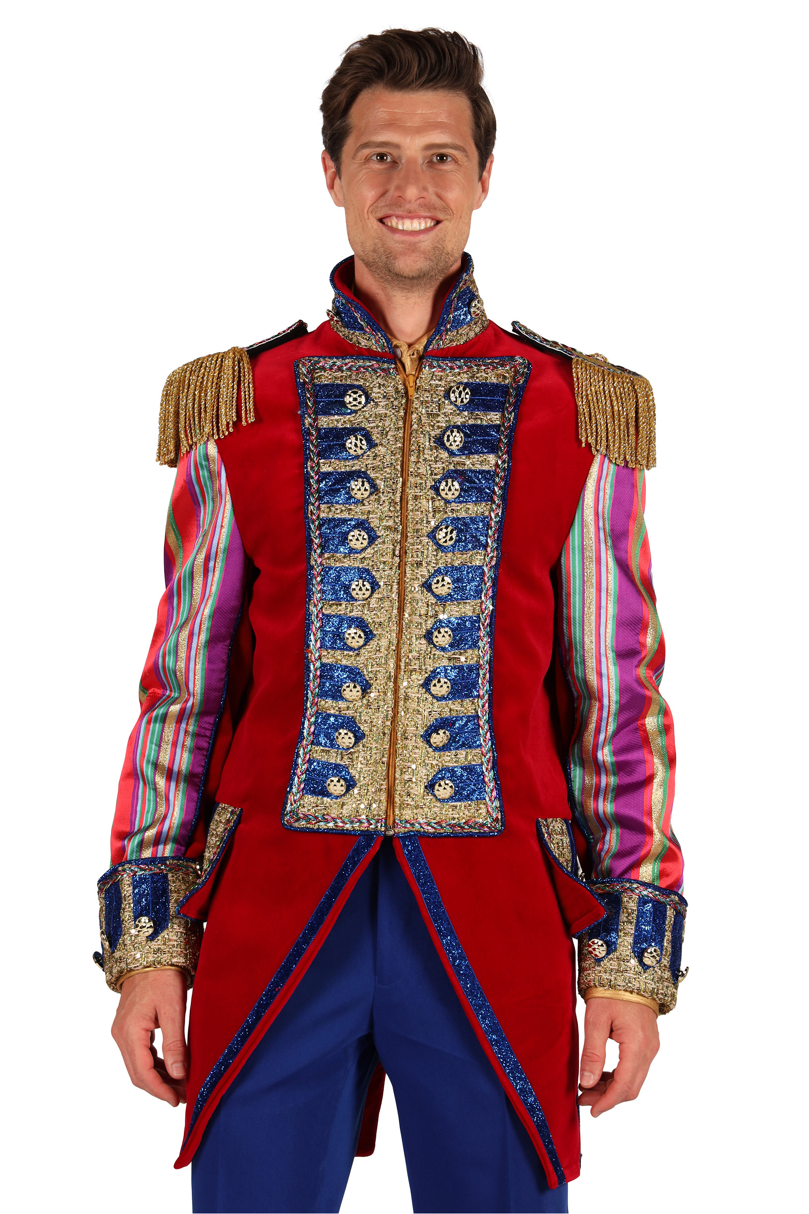Carnavalsjas Heren "Velvet Sensation" Rood
