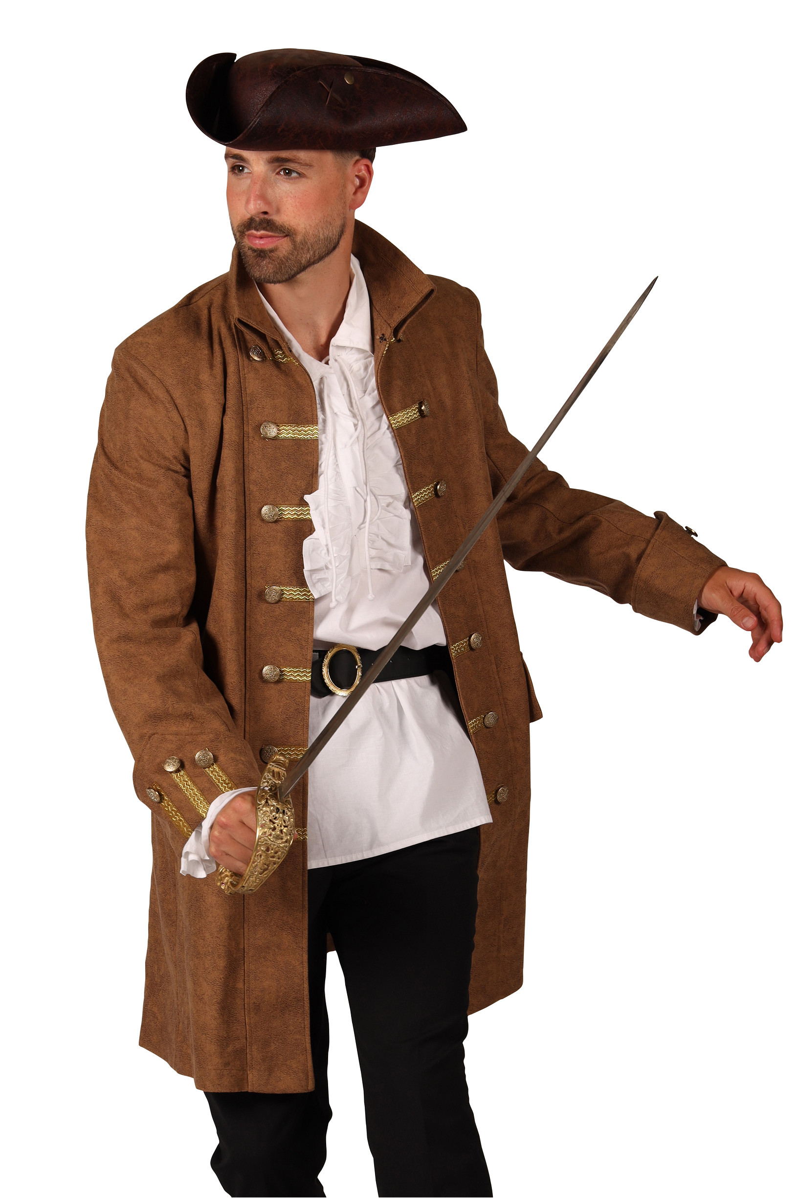 Piratenjas Heren "Long John Silver" Bruin