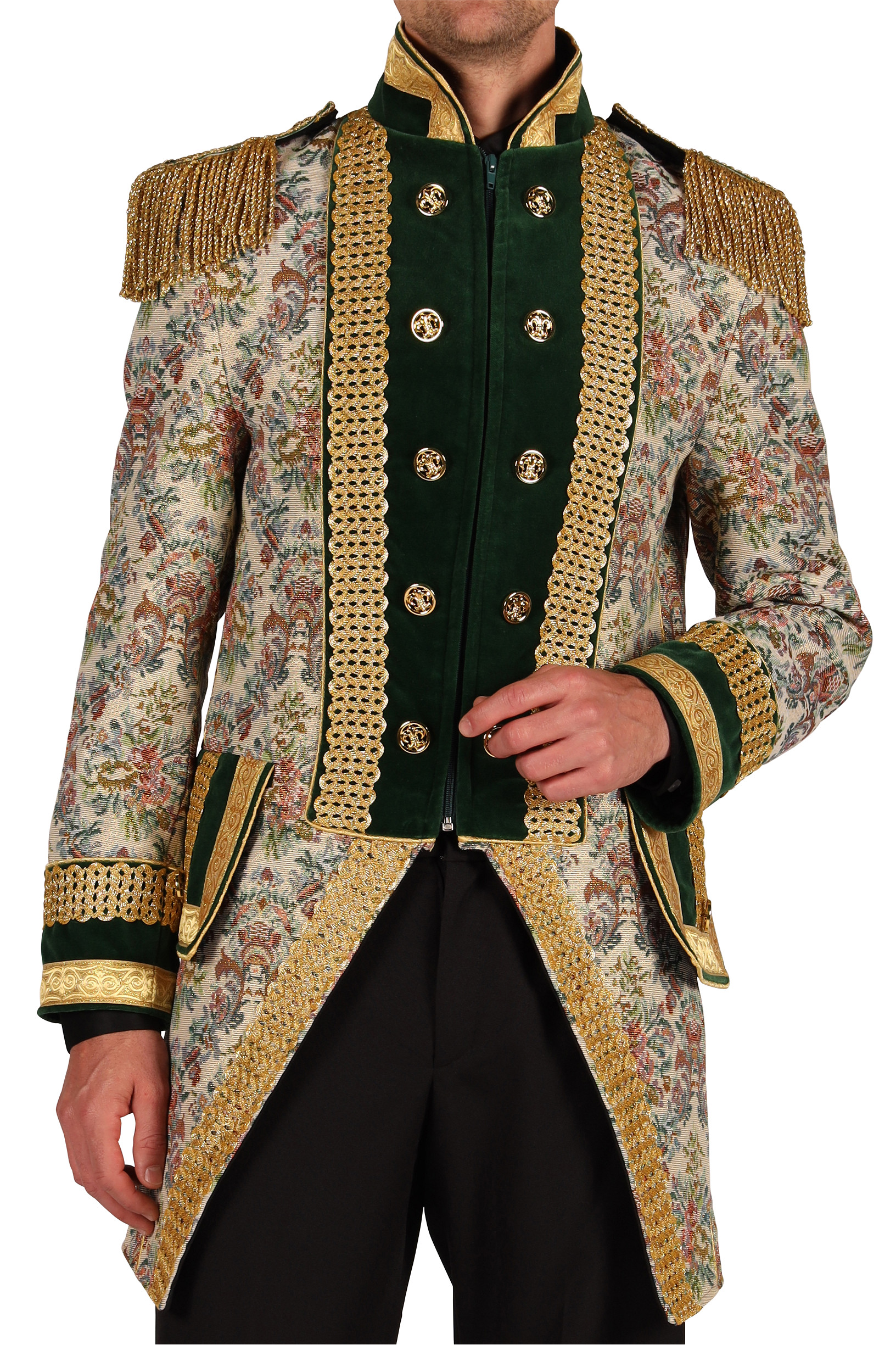 Carnavalsjas Heren "Classic Style" Beige - Afbeelding 2