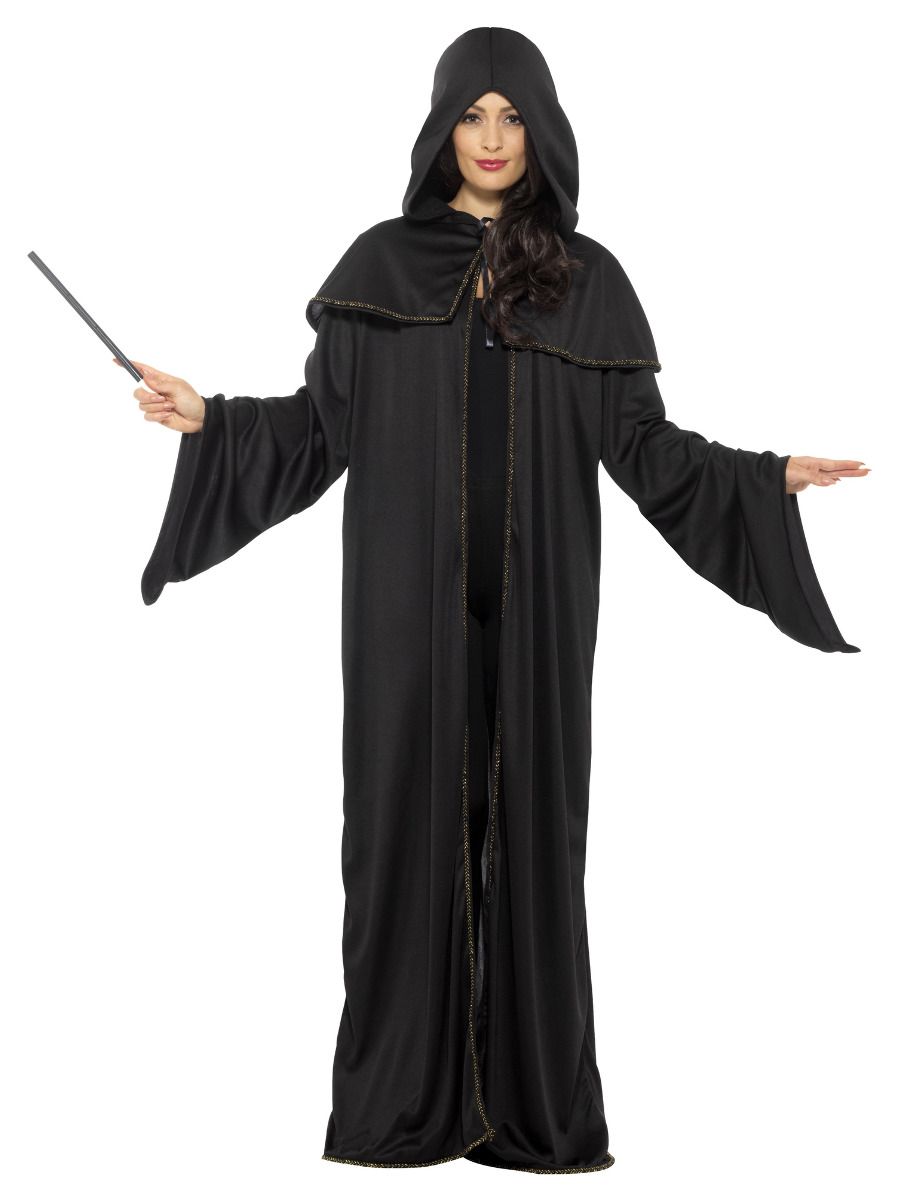 Wizard Cloak Adult Black - Afbeelding 4