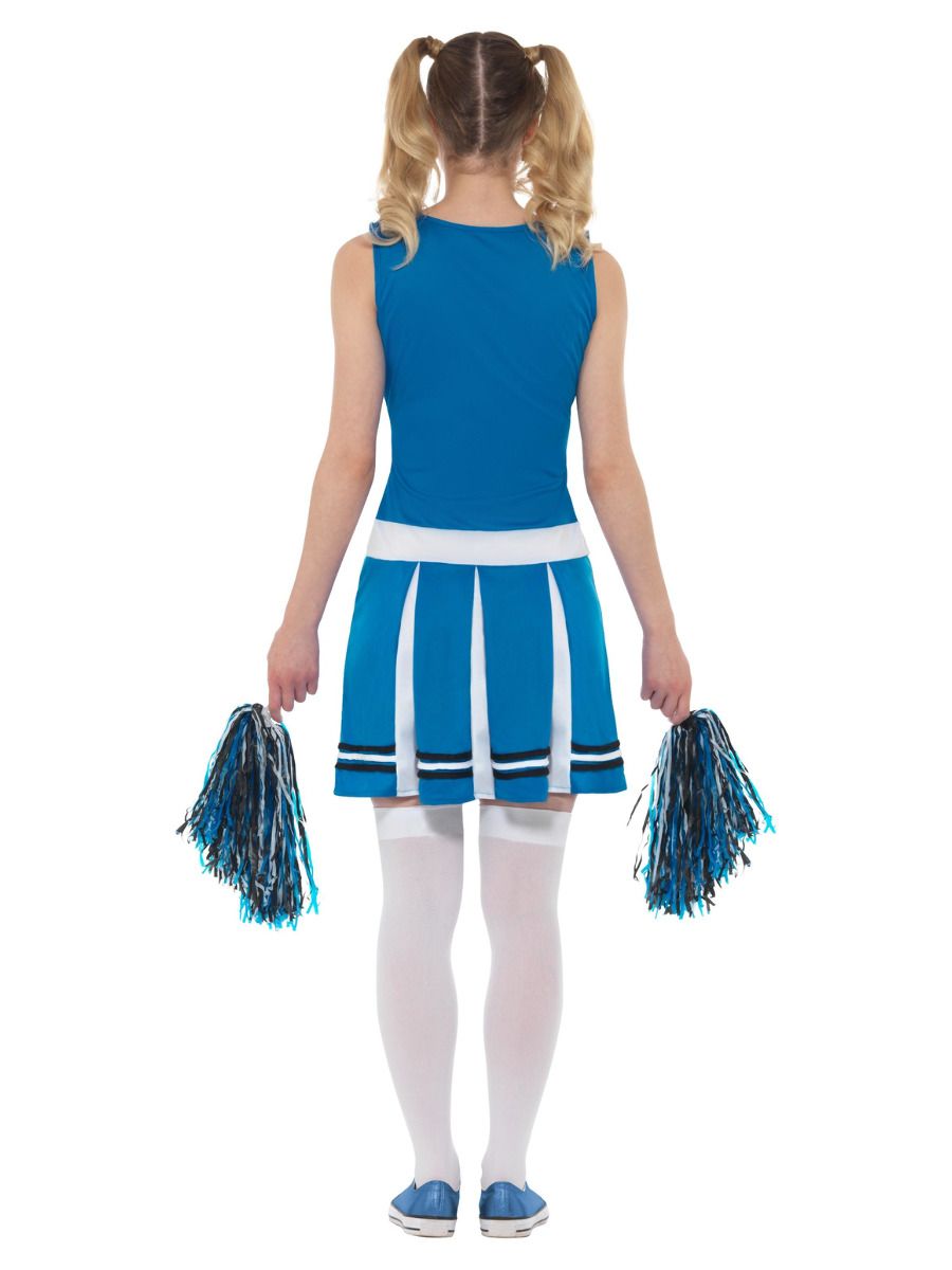 Cheerleader Kostuum Blauw - Afbeelding 2