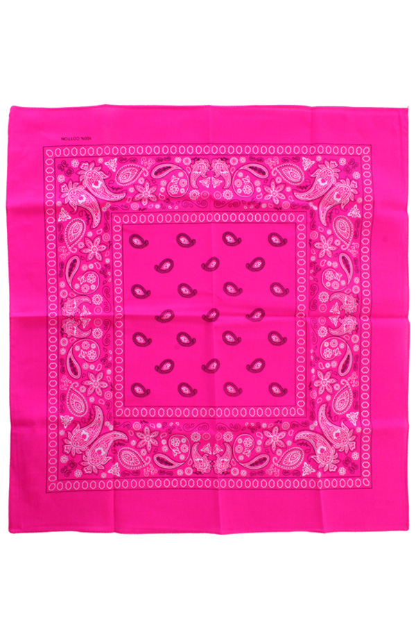 Boerenzakdoek Bandana Fluor roze