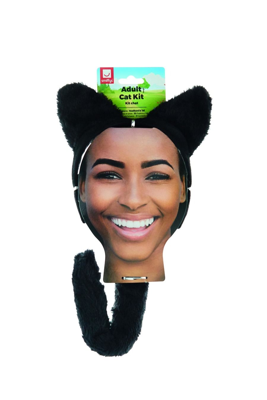 Volwassen Katten Set Zwart Met Kattenoortjes En Staart - Afbeelding 2