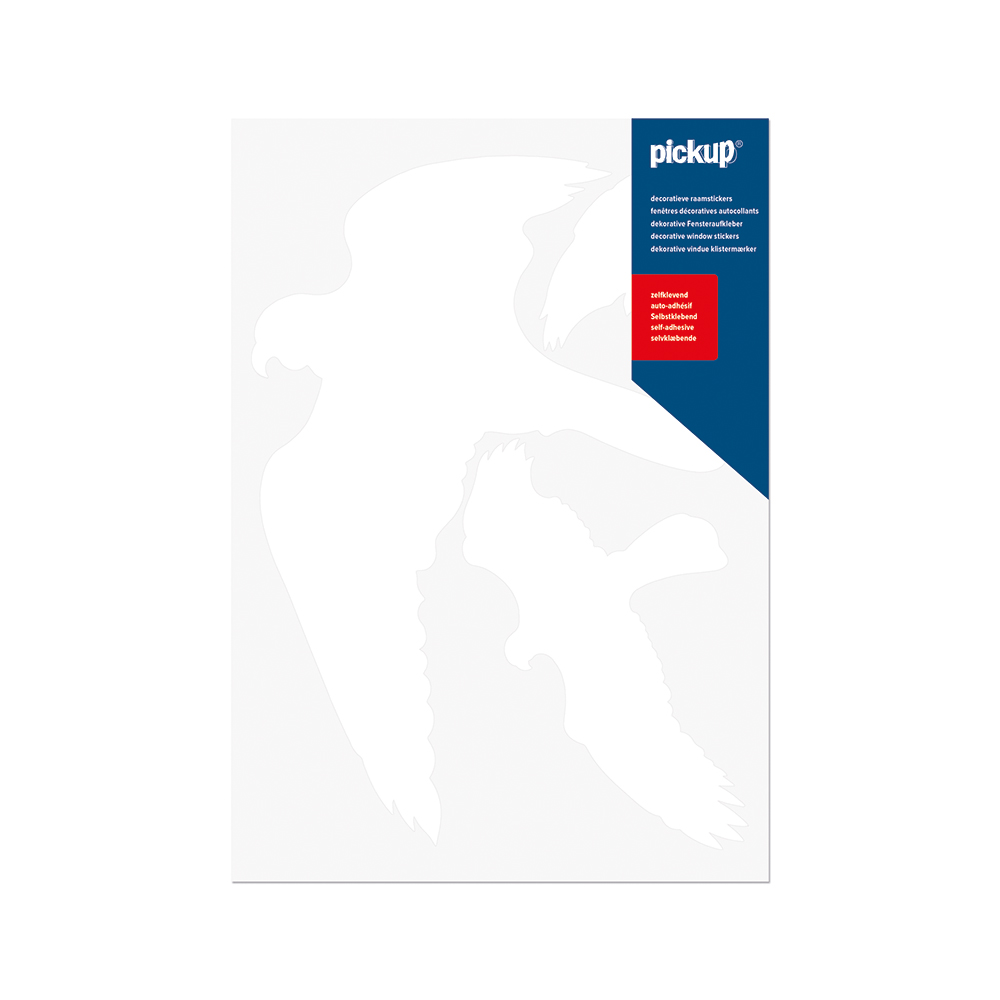 Stickers Vogels Wit 3st.