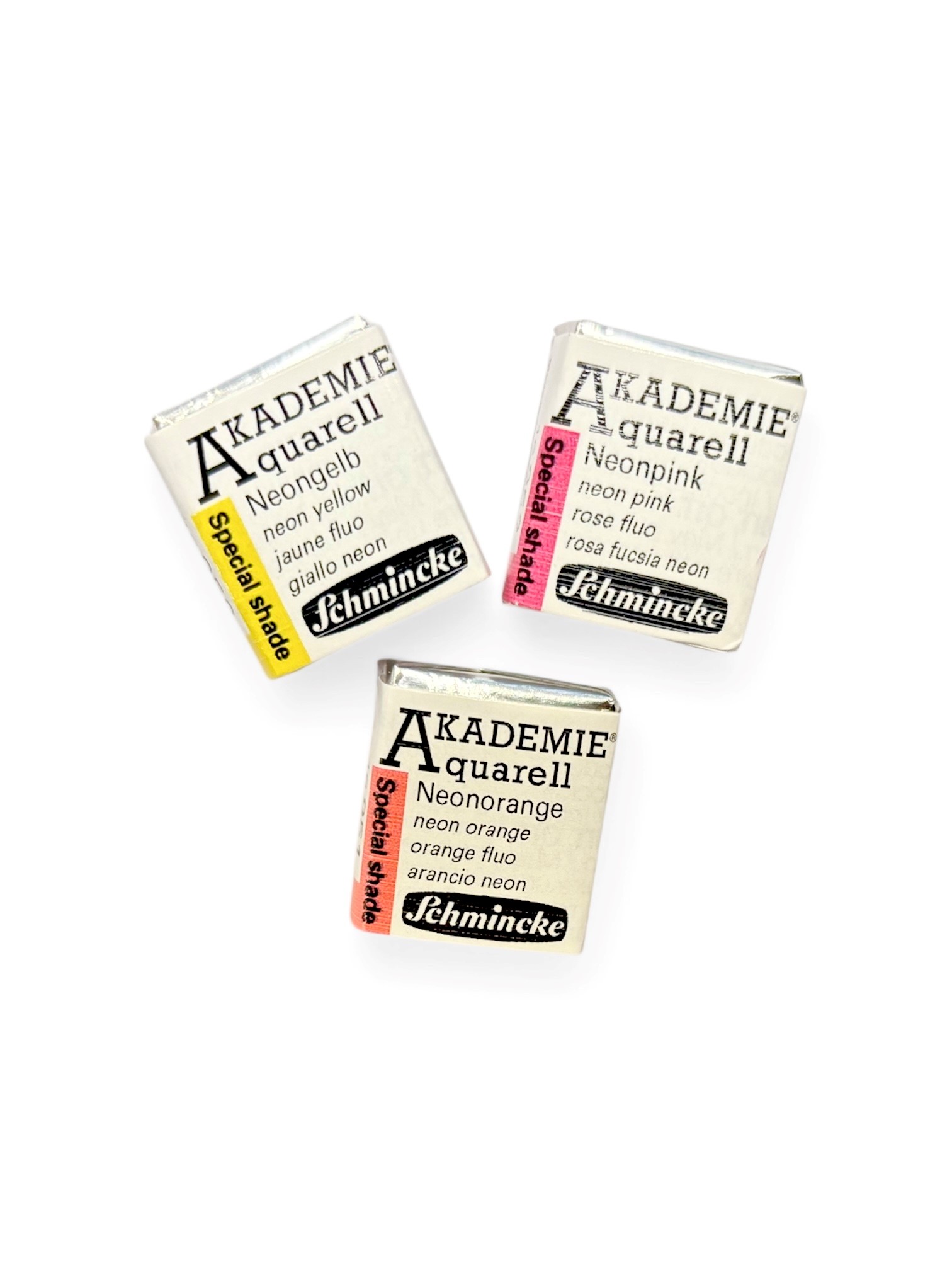 Schmincke Akademie Aquarelverf Halve Napjes NEON - Keuze uit diverse kleuren