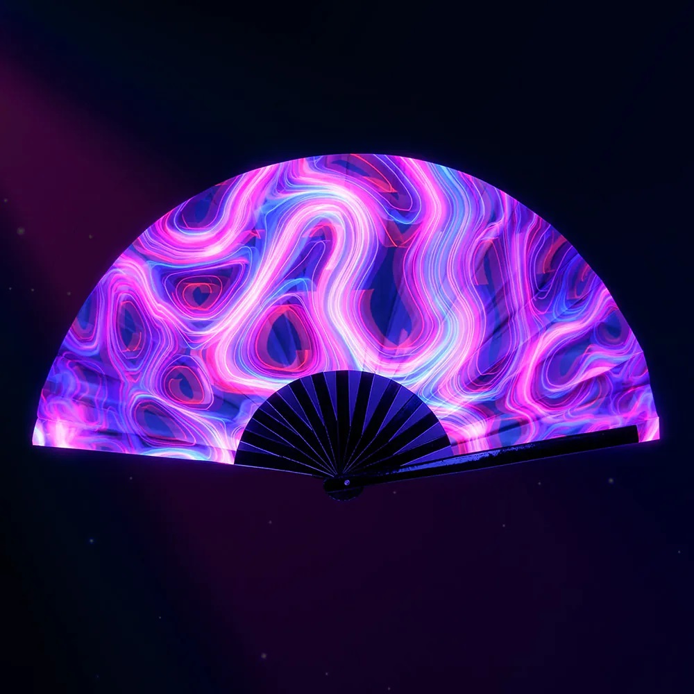 Waaier Rave Trip XL 64cm - Afbeelding 4