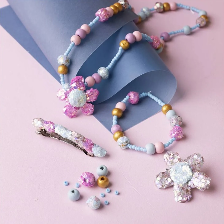 Mini Hobbyset Sieraden Ketting, Armband en Haarklipje - Afbeelding 4