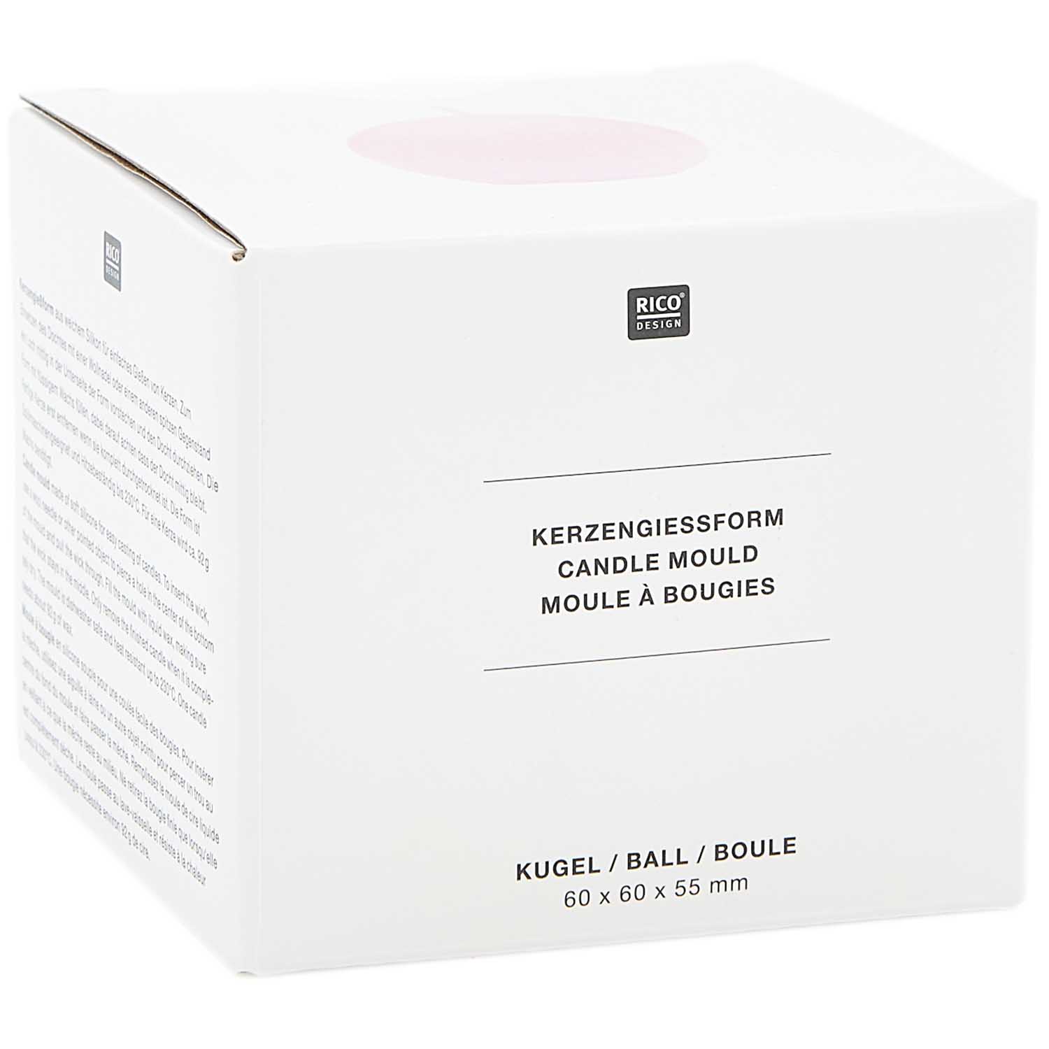 Rico Kaarsenmal Rond Bal – 74x74x65 mm - Afbeelding 2