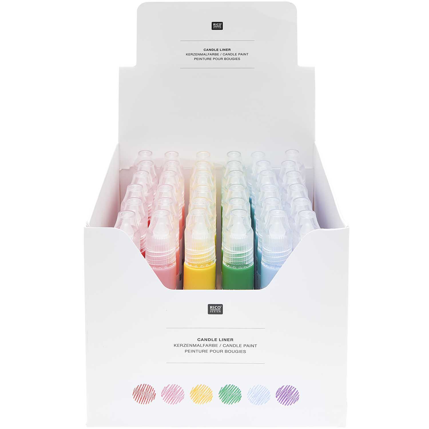 Rico 3D Kaarsen Liners - keuze uit diverse kleuren