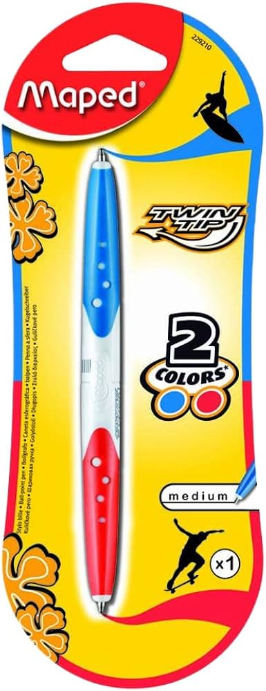Maped TWIN TIP balpen 2 kleuren Blauw/Rood