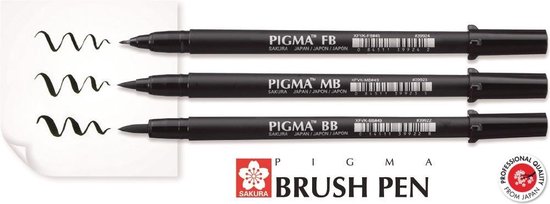 Sakura Pigma Brush Pen - keuze uit 3 maten