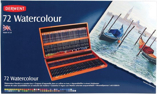 Derwent Watercolour houten kist  (72)  - Afbeelding 1