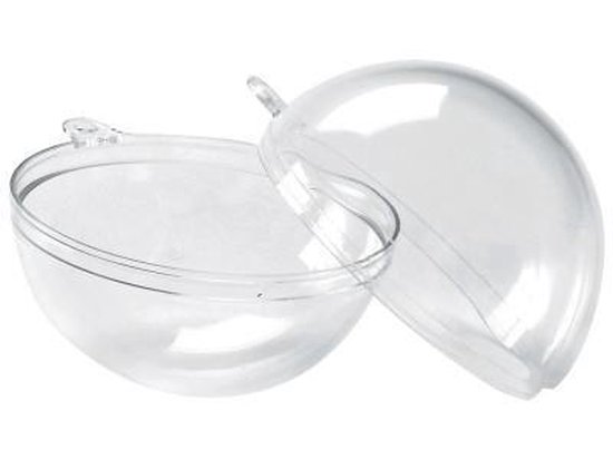Transparante Plastic Bal 2dlg - keuze uit 8 maten - Afbeelding 1