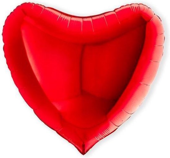 Heliumballon Folie hart rood (91cm)