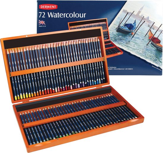 Derwent Watercolour houten kist  (72) 