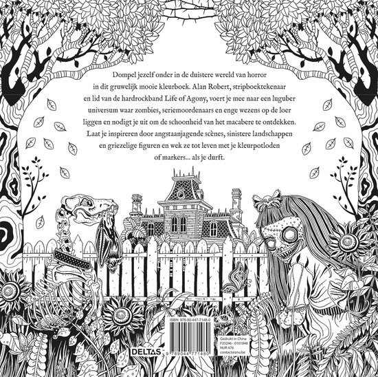Het Enige Echte HORROR Kleurboek - Alan Robert - Afbeelding 1