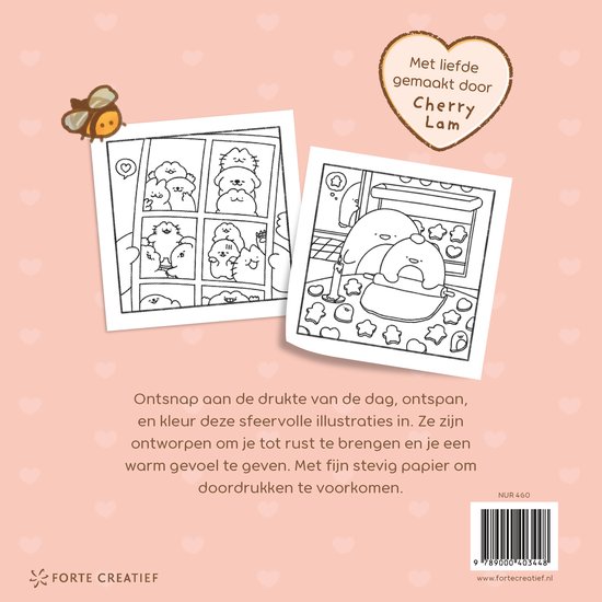 Cozy Calm, Cute En Relaxing Kleurboek - Cherry Lam - Afbeelding 1