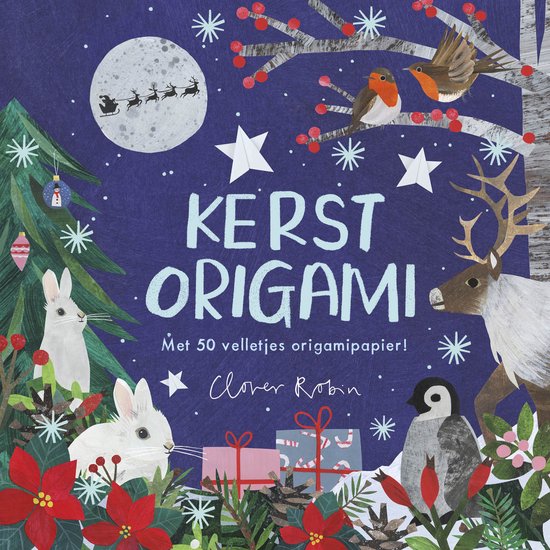 Kerst Origami - Clover Robin