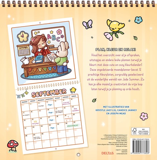 Cute & Cozy Kleurkalender - Jade Summer - Afbeelding 1