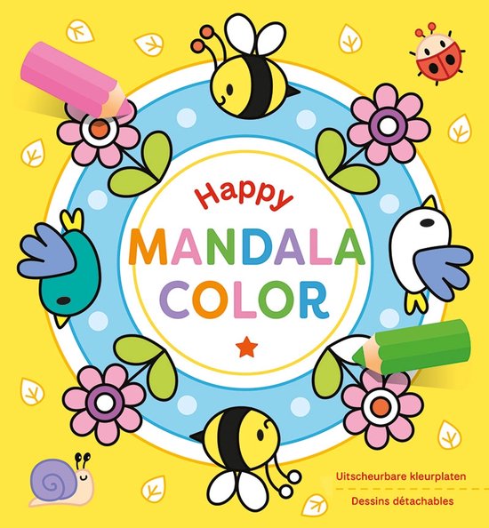 Happy Mandala Color - Uitscheurbare Kleurplaten