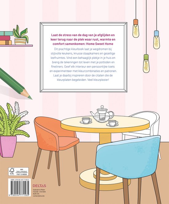 Home Sweet Home Kleuren Voor Volwassenen  - Afbeelding 3