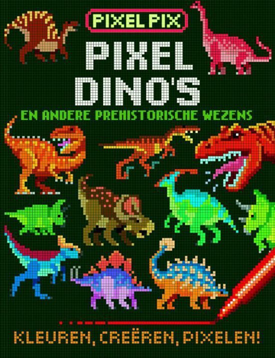 Pixel Pix Dino's En Prehistorische Wezens