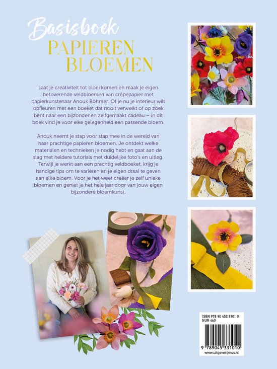 Basisboek Papieren Bloemen - Anouk Böhmer - Afbeelding 1