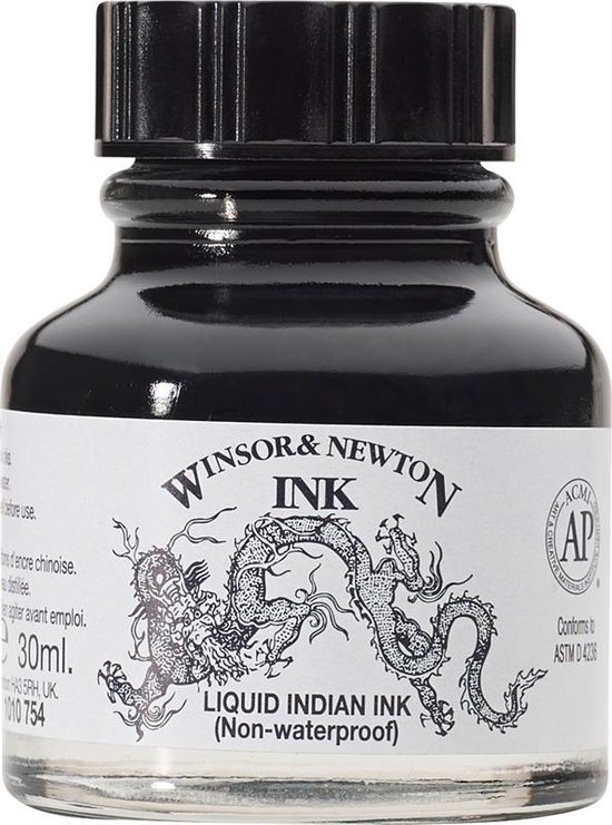 Winsor & Newton Tekeninkt 30ml - keuze uit 4 kleuren