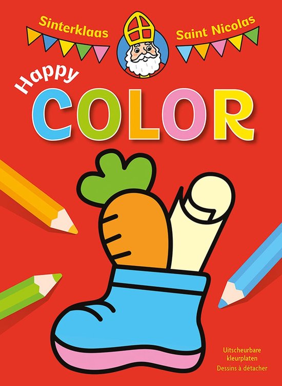 Sinterklaas Happy Color Kleurblok 18x24,7cm