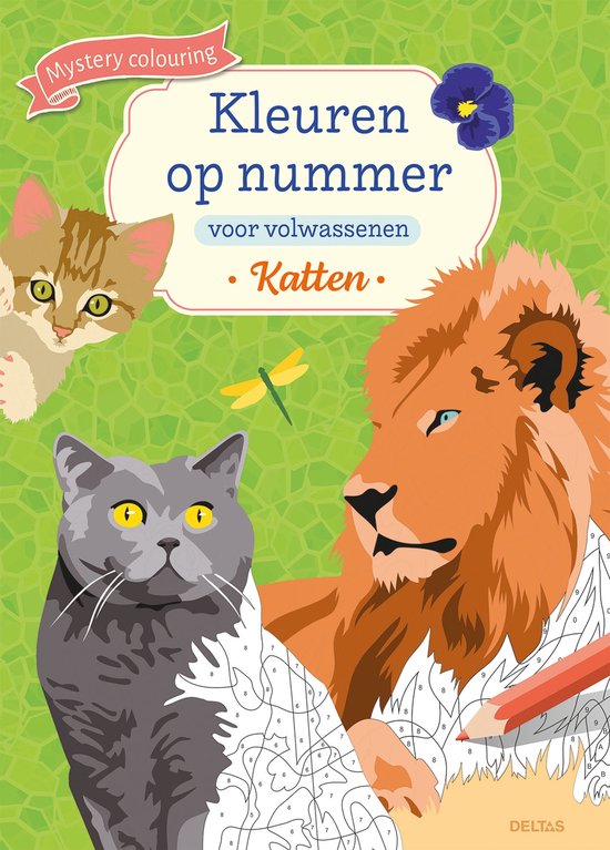 Kleuren Op Nummer Voor Volwassenen - Katten