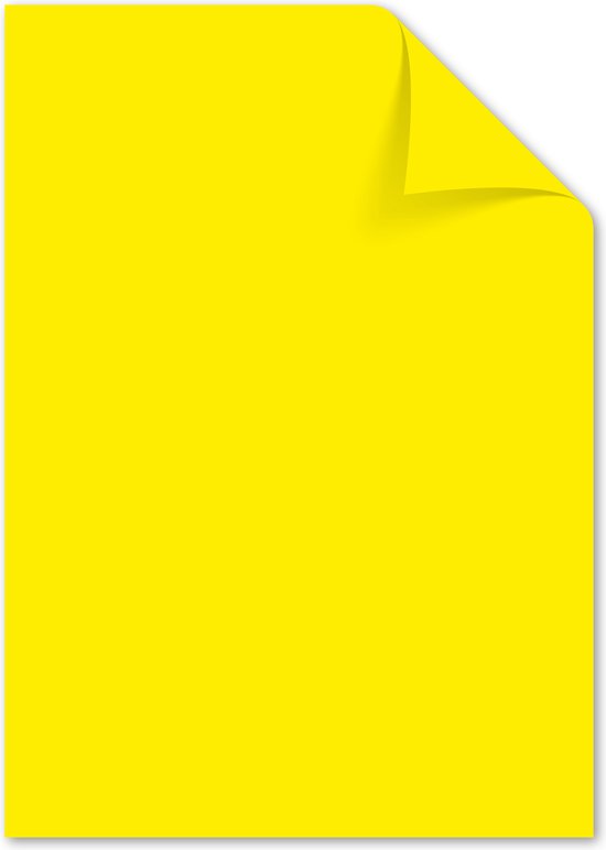 Papier Kangaro A4 120gr pak a 100 vel geel