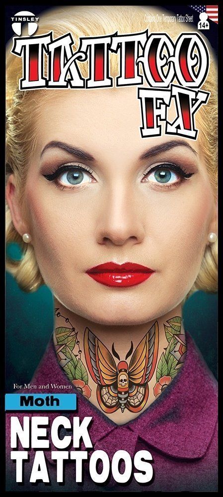 Tattoo Sticker Hals Mot