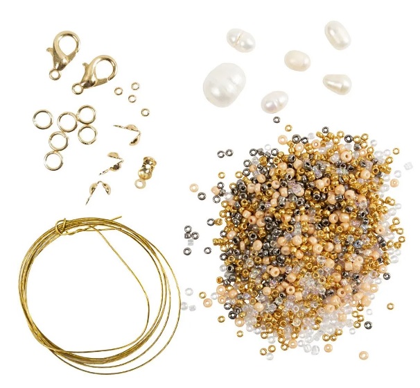 Mini Hobbyset Sieraden, Armband en ketting met sluiting, 1 doos - Afbeelding 2