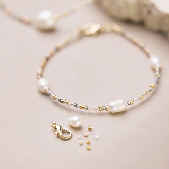 Mini Hobbyset Sieraden, Armband en ketting met sluiting, 1 doos - Afbeelding 3