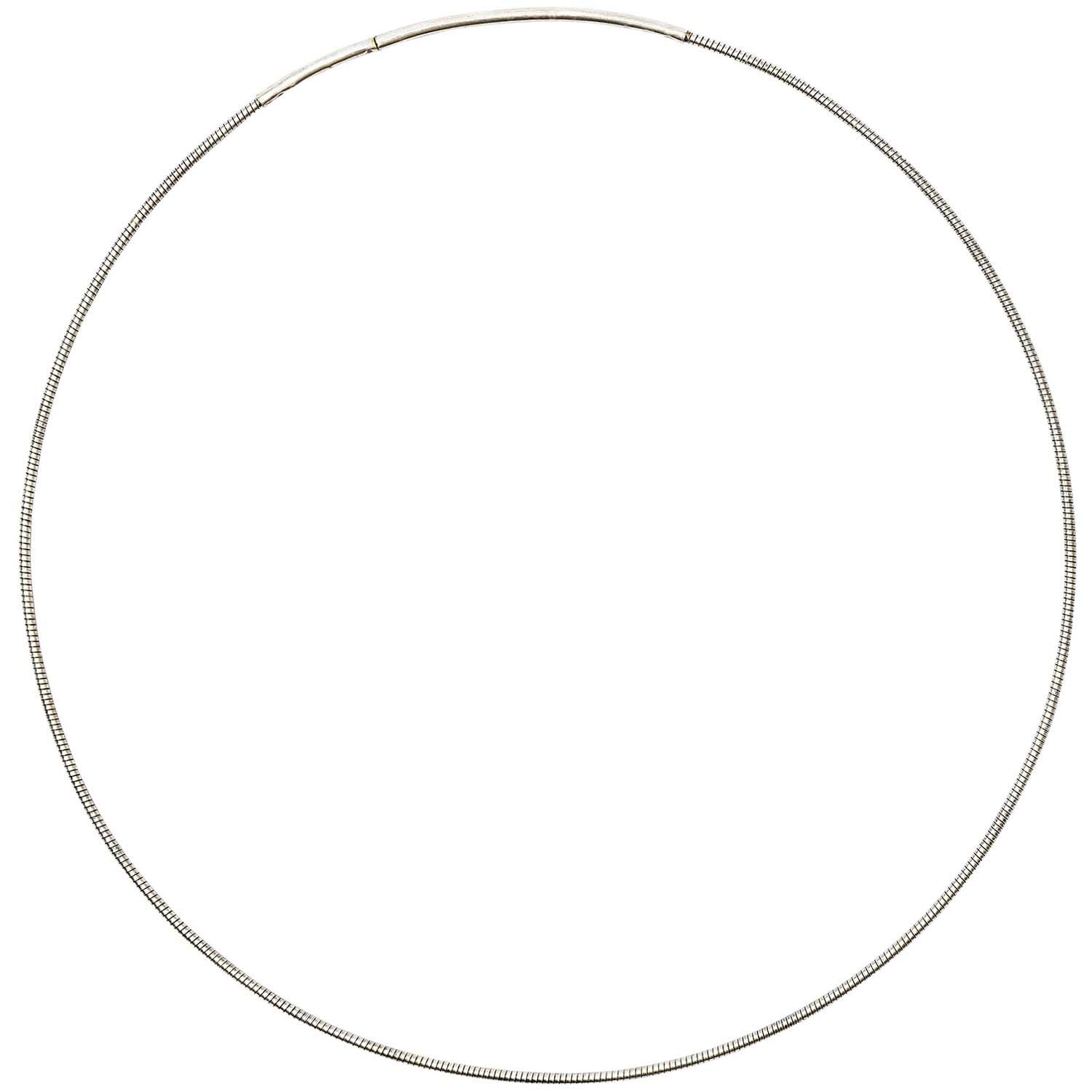 Halsketting met sluiting zilver 14,5cm