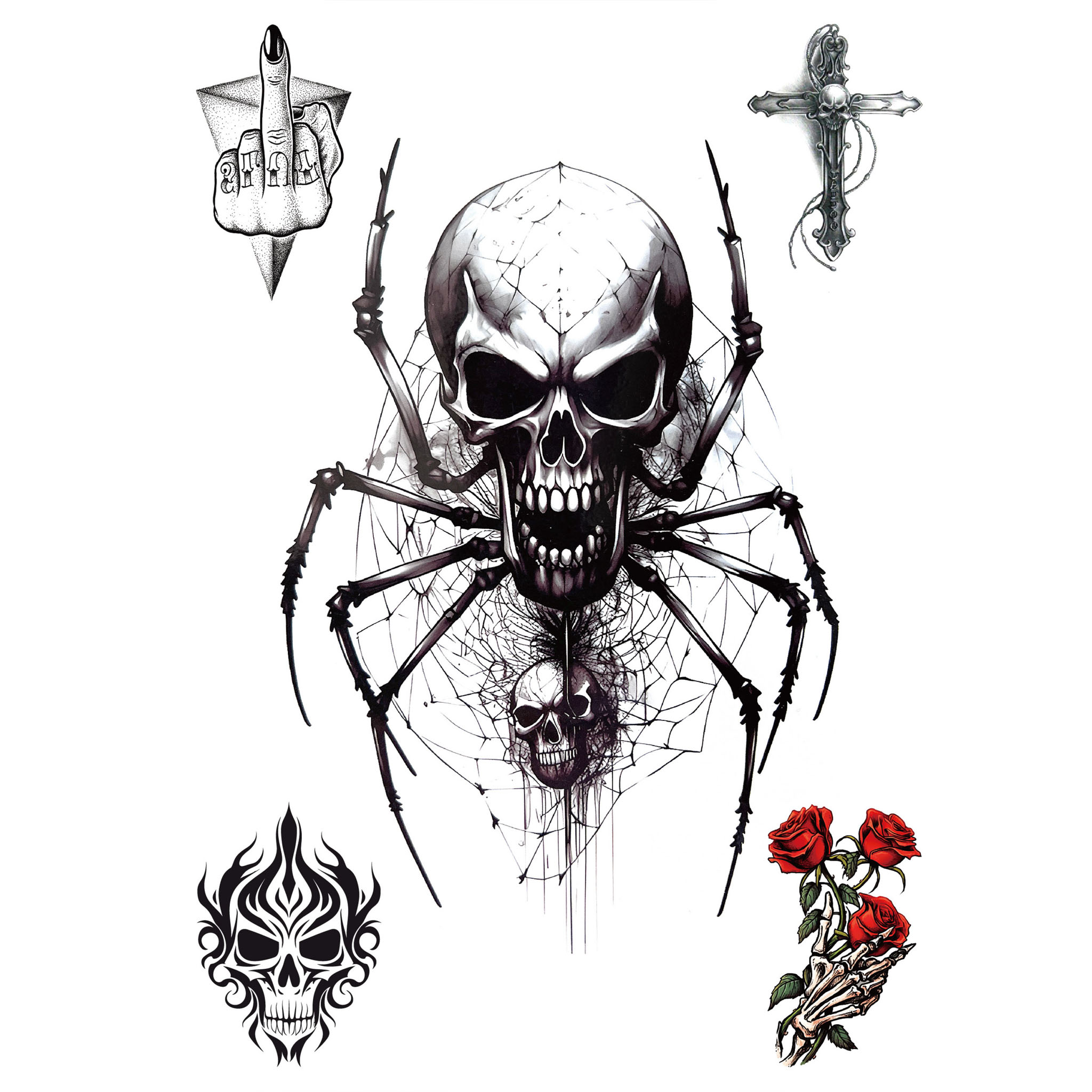 Tattoo Motorrijder 5st.