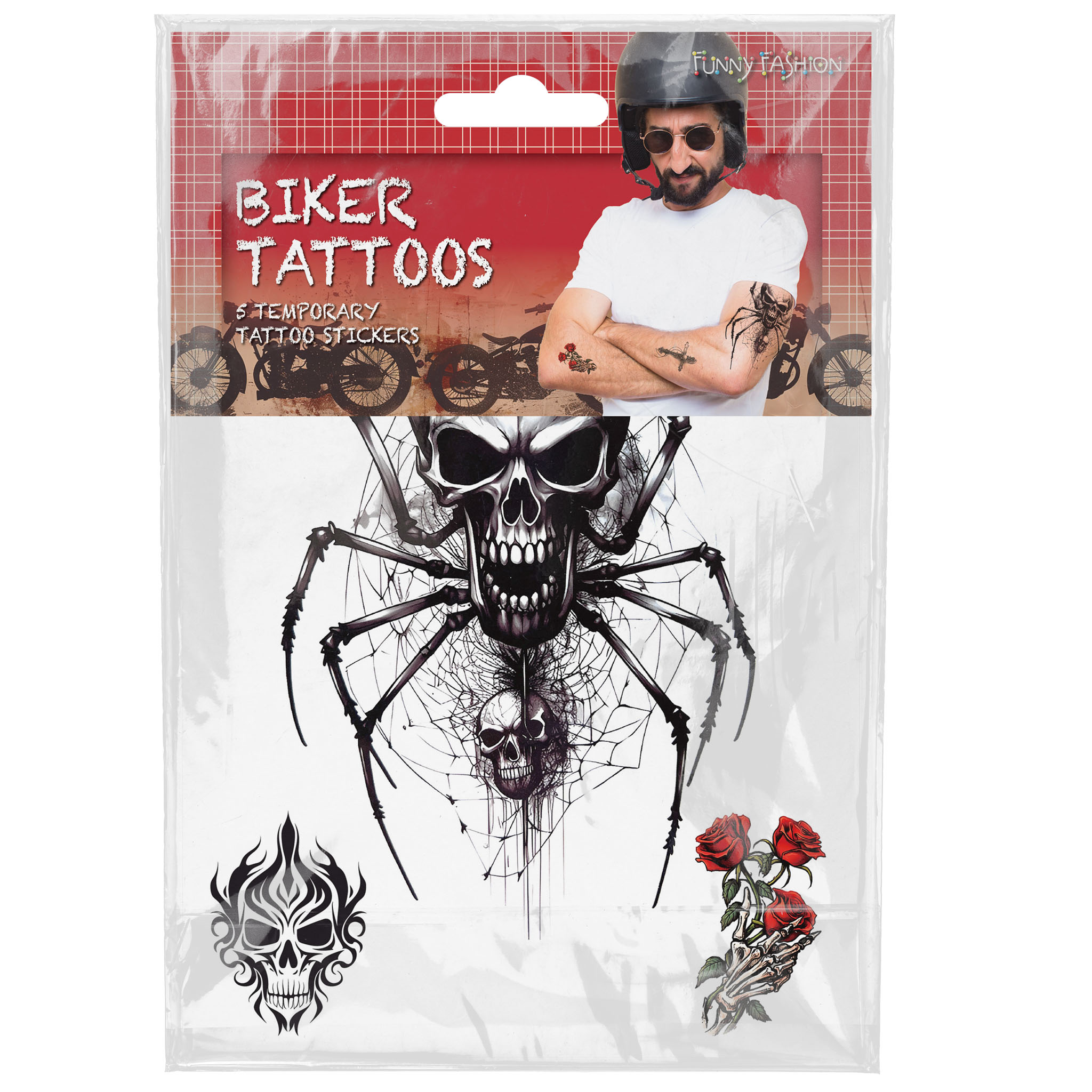 Tattoo Motorrijder 5st. - Afbeelding 3