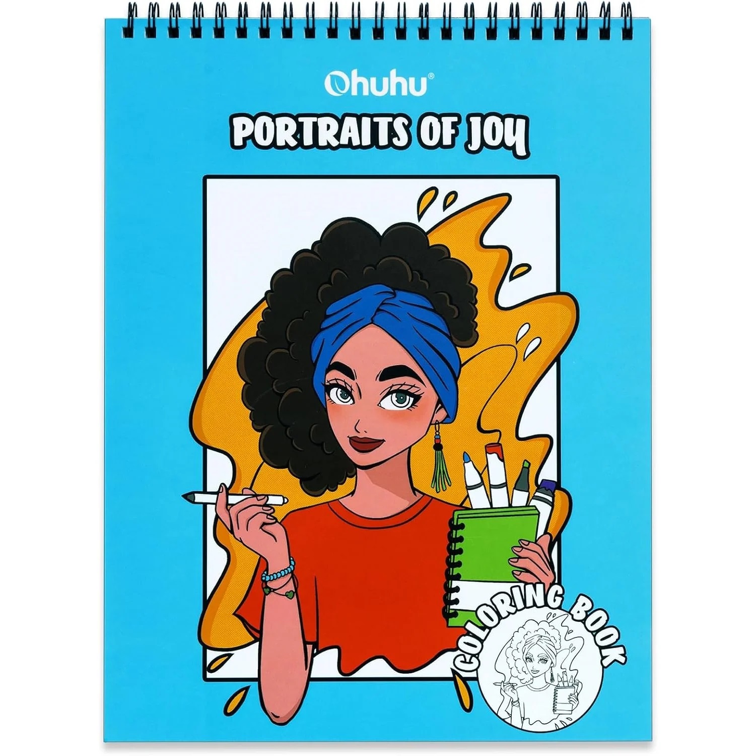 Ohuhu Dubbelzijdig Kleurblok "Bleedproof" - Portraits Of Joy 20 vel/40 pagina's 