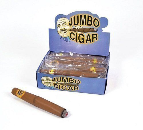 Jumbo Cubaanse Sigaar 20,5cm lang bij 3cm doorsnee.