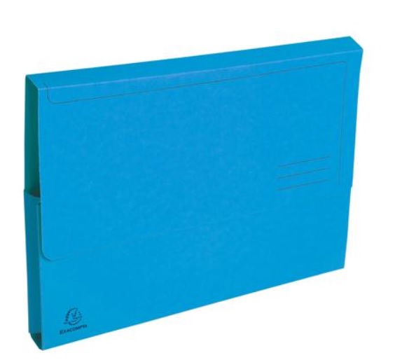 Exacompta A4 Opbergenveloppe Karton Met Overflap Blauw